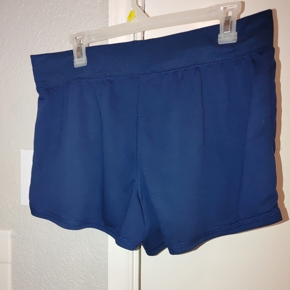 NWOT Athletic Works Navy Blue Elastic Waist Shorts w Pockets. Large - Picture 5 of 7